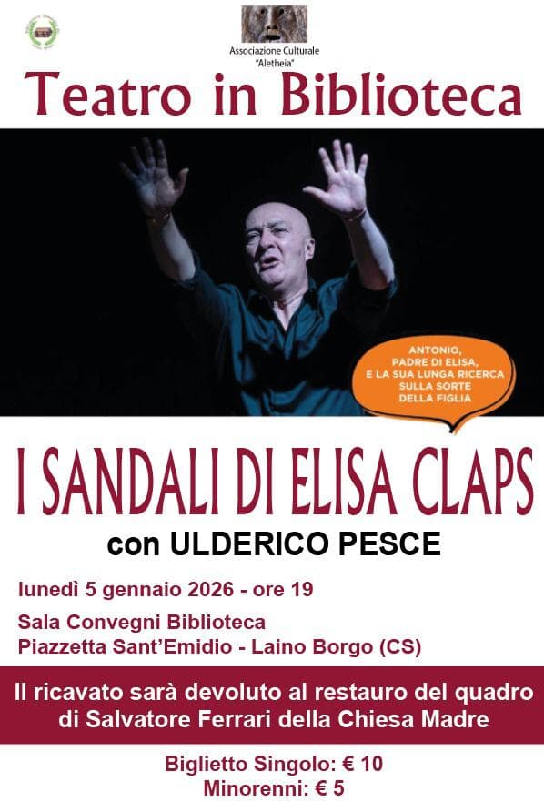 Spettacolo teatrale: I sandali di elisa Claps